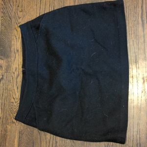Black wool, lined skirt size 10